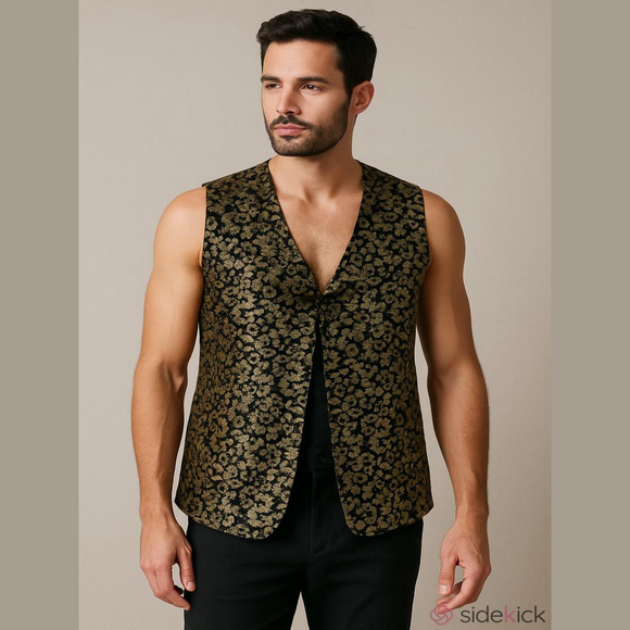 The Planet Other - The Planet Chinese Vest Golden Dragon Embroidery Medium